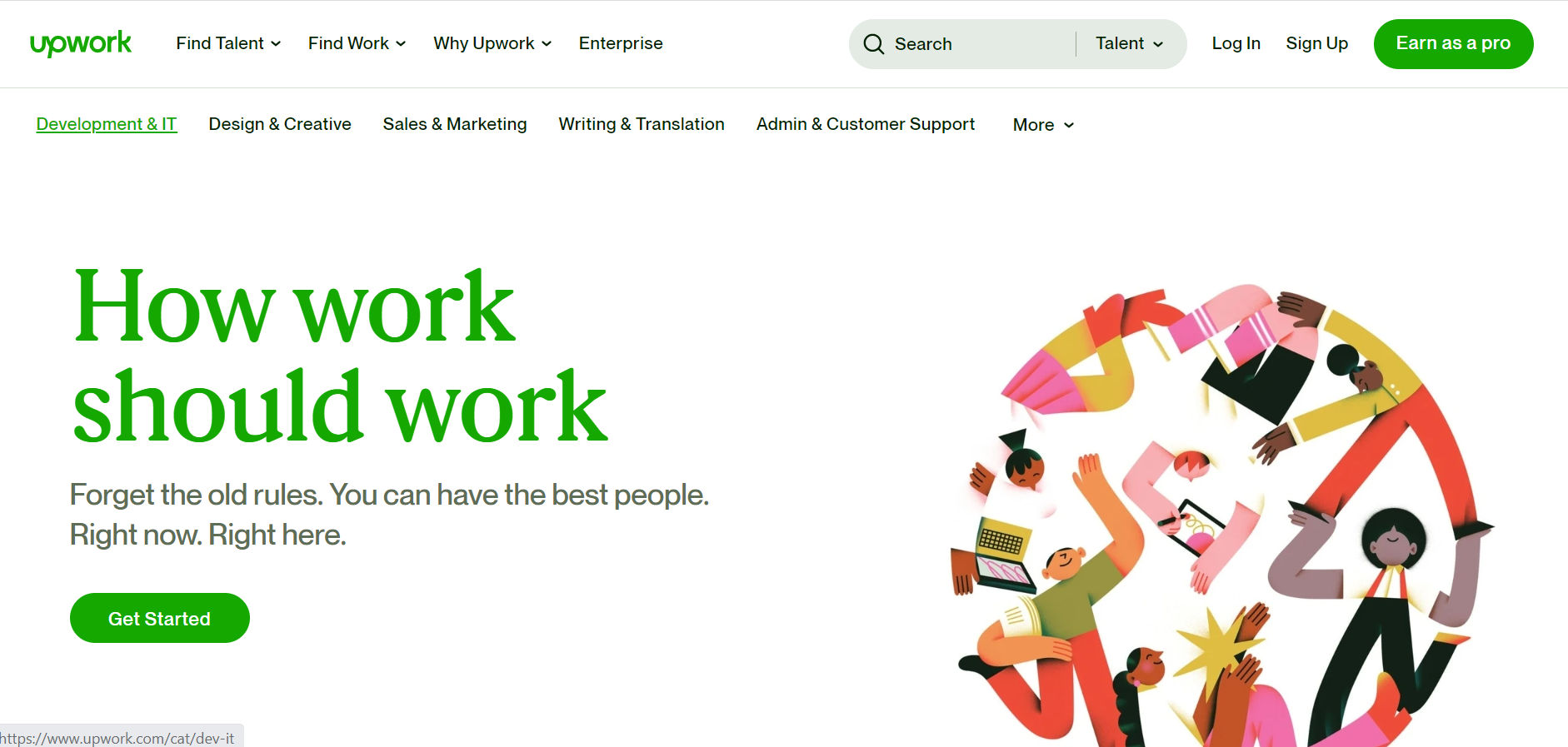 Use Upwork to edit your content into a good blog post