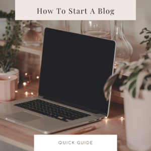 How to start a blog